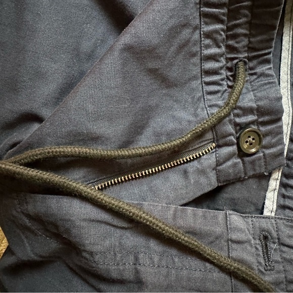 BLDWN Cargo Drawstring Pants NAVY Size Large Relaxed Fit Side pocket NWT - Picture 2 of 11